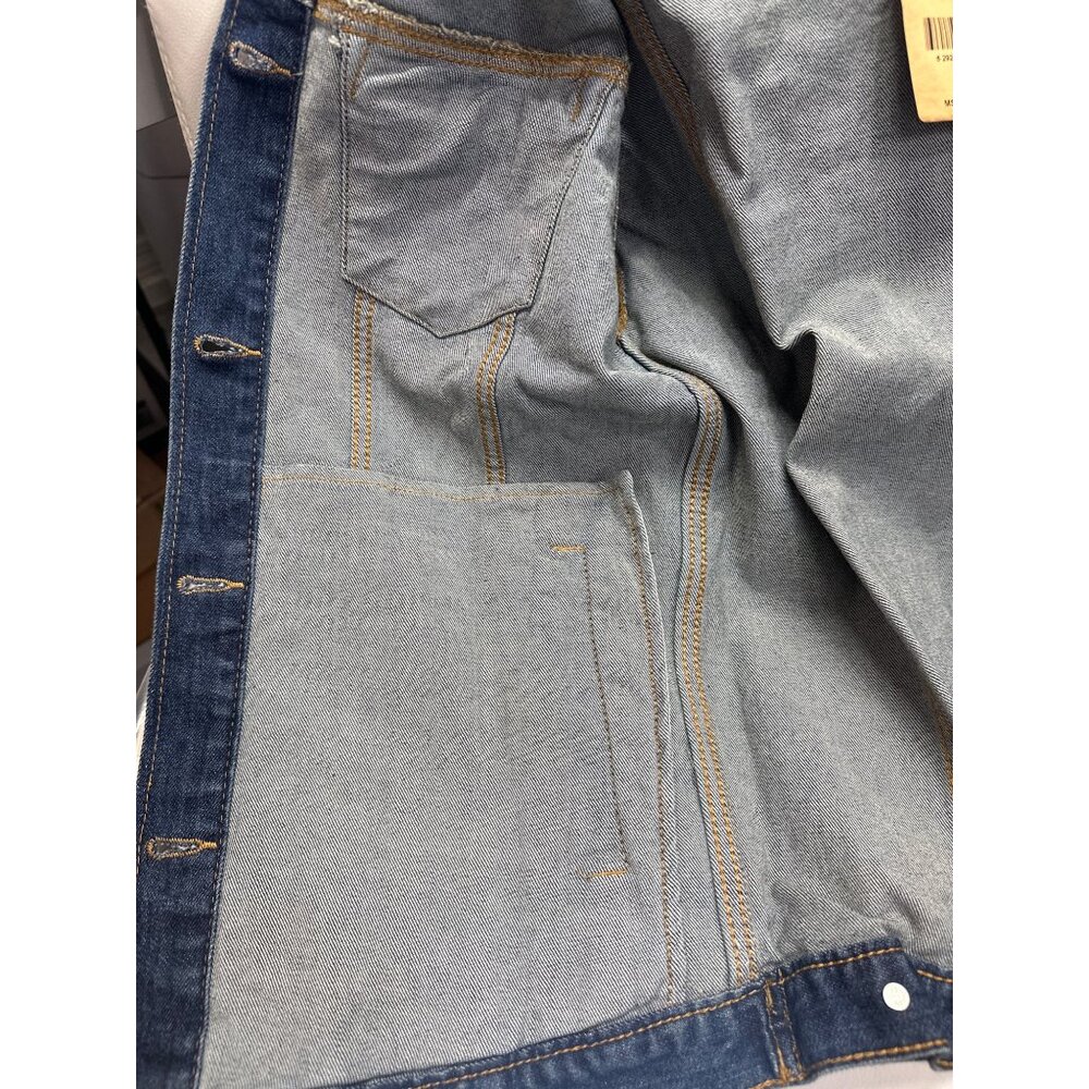 Silver Jeans Co. Selena Trucker Blue Denim Jean Jacket Small - Picture 8 of 10